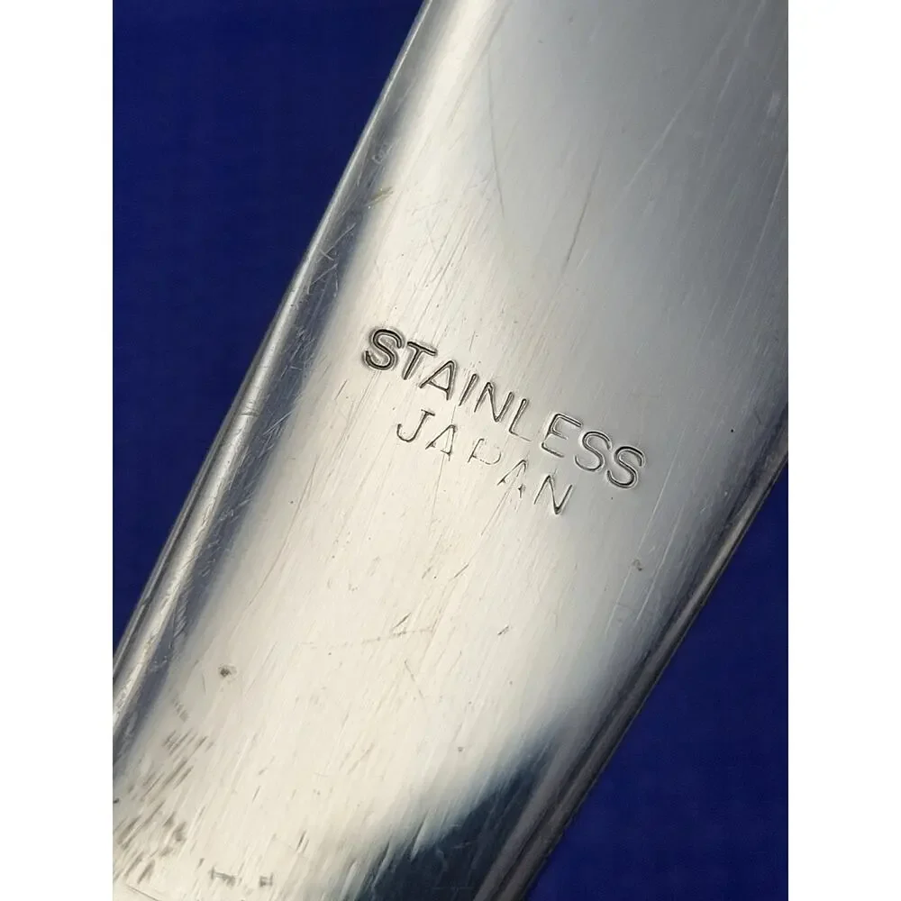 NORMANDY Floral Stainless Silverware Japan Set 2 Dinner Knives 9